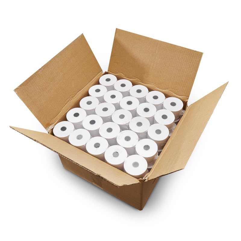 (200 Rolls) 2 1/4 x 150 ft White Adding Machine Tape Paper Rolls Premium One Ply Register/Adding Machine/Calculator Paper Rolls Printing Calculator 10 Key