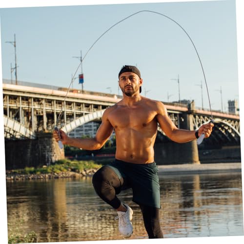 Smart Counting Jump Rope for Adults Steel Wire Skipping Rope with Digital Counter for Fitness Training and Weight Loss Exercise Outdoors and Home