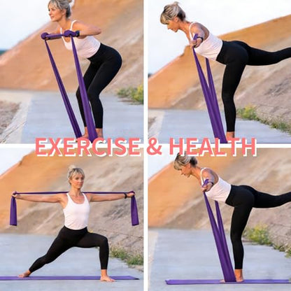 Resistance Bands Long Non-Latex Elastic Stretch Bands - color: 5 Colors-10lb, size: 6.5ft