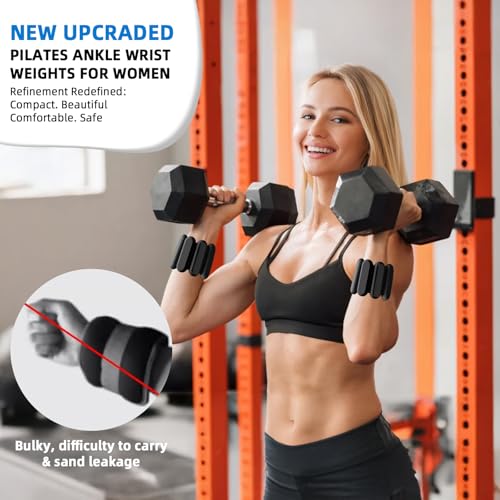 Ankle Weights for Women and Men, Adjustable Wrist Weighted Training Bracelet for Home Gym Workout, Strength Training Walkin Running, Foot weights for exercise,2pc on Set