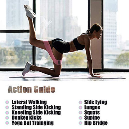 Resistance Loop Bands for Legs and Butt Exercise Bands,Non Slip Thicken Elastic Booty Bands,3 Levels Workout Bands Women Sports Fitness Band for Squat Glute Hip Training Home Gym Physical Therapy
