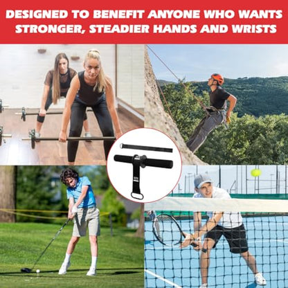 Forearm Strengthener and Wrist Roller with Thick Grip & Adjustable Strap, Ideal for Grip Strength Training, Muscle Building and Rehabilitation