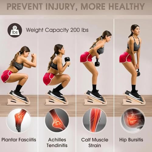 Foldable Wooden Stretch Board Adjustable Calf Stretcher Sports Elastic Indoor Outdoor Ankle