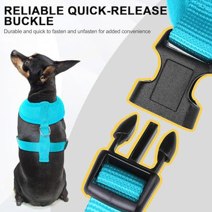 BINGPET Small Dog Harness, No Pull Step-in Puppy Pet Vest, Blue - color: Royal Blue, size: S (NECK: 12", CHEST: 14"-18")