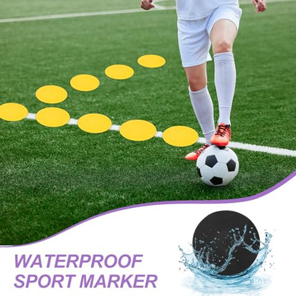 PATIKIL Spot Markers, Non-Slip Floor Agility Markers Flat - color: Black