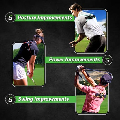 Golf Swing Performance Trainer Aid | Golf Swing Trainer Trusted by PGA Coaches | Backed by 30 Years Research | Elevate Your Golf Training | Enhance Strength, Stability, Rotation & Posture - style: Super Kit - 3 bands for golf skills, strength and juniors