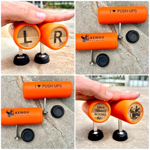 Wobbler - Revolutionary Unstable Push-Up Handles - Rotating T-Shape Pushup Bars for Core & Wrist Strength - Boxing & Martial Arts Training Equipment - Portable Home Gym for Triceps, Chest & Shoulder