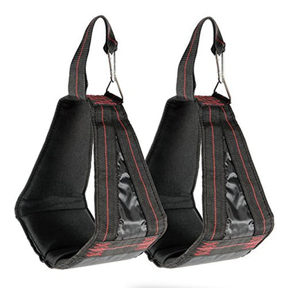 Padded Hanging AB Straps, 1 Pair AB Sling Suspension Hanging Straps Belts Abdominal Muscles Training Pull Sit Ups Chin-up Bar Mounted Muscles Carver