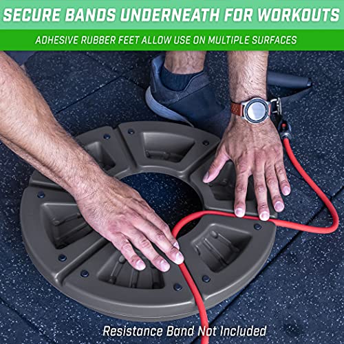 GoSports Yoga Ball Base for Fitness Balls - Charcoal, Green, or Blue -Hub 360 Universal Stability Stand
