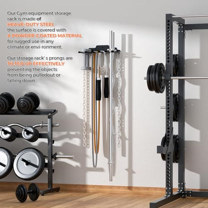 XZHXFX Barbell Wall Holder,Barbell wall Mount Hanger, - color: Black 6 hooks