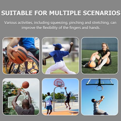 3Pcs Hand Muscle Developer and Wrist Force Trainer Set, Silicone Hand Grip Strengthener Rings with 40Lb, 50Lb, 60Lb Resistance for Rehabilitation and Forearm Exercise