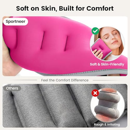 Sportneer Ankle Wrist Weights for Women Men, Pair of 1/2/4/6/10 LB Wearable Leg Arm Weights for Walking, Running, Pilates, Strength Training, Physical Therapy & Home Fitness