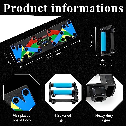 Pushup Board 15 in 1 | Perfect Push Up Board | Push Up Bar Handles | Multi-Functional Pushup Board Fitness Floor | Strength Training Equipment | Home Workout Equipment | Perfect Choice for Daily Gifts