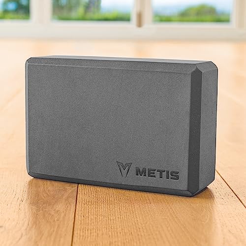 METIS Yoga Blocks | 1 or 2 Pack Soft Non-Slip EVA Foam Blocks – For Yoga, Pilates, Mediation [2 Sizes]