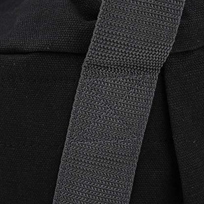 Canvas Weightlifting Training Sandbag, Fitness Sandbag with Comfortable Handle and Secure Buckle Closure, Durable Fillable Load Bag for Home Gym Travel Workouts