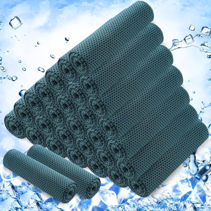 Hosuly 30 Pack Cooling Towels 40"x12" - color: Mist Blue
