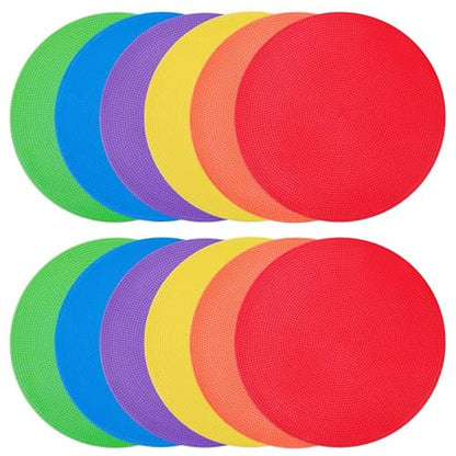 Poly Spots Spot Markers 4.72 Inch & 9 Inch Non Slip Floor Dots - style: 9inch 12pcs