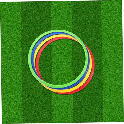 BESPORTBLE 4pcs Soccer Training Ring Plastic Jumping Ring for Speed and Agility Football Training Supplies for Coordination Drills