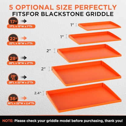 Silicone Griddle Mat Cover for Blackstone - 28XL Inch True All-Encompassing Coverage Heavy Duty Food Grade Grill Buddy Mat, All Season Cooking Surface Protective Cover - size: 28" x 22" x 2"