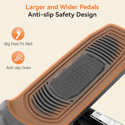 Steppers for Exercise at Home, Mini Stepper with Resistance Bands for Full Body Workout, Portable Stair Stepper for Home, Smooth and Quiet, Stepper Machine with LCD Monitor - size: Twist Stepper