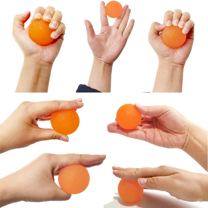 Grip Strength Trainer, Hand Grip Exerciser Strengthener Forearm with Adjustable Resistance 11-132 Lbs (5-60kg) - color: orange
