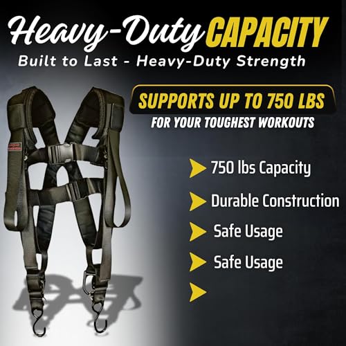 Squat Harness Premium Adjustable V3. Newest version squat deadlift lunge
