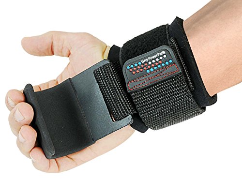 Weight Lifting Rod Hooks Heavy Duty Wrist Wraps Power Weight Lifting Training Gym Grips Straps Set of 2