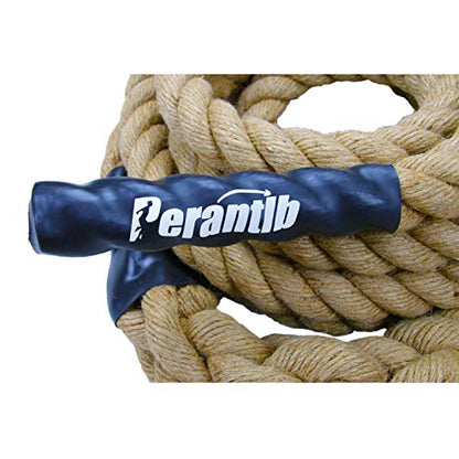 Outdoor Climbing Rope for Fitness and Strength Training, Workout Gym Climbing Rope, 1.5'' in Diameter, Length Available: 8,10, 15, 20, 25, 30,40, 50 Feet… - size: 25 ft, style: With Hook
