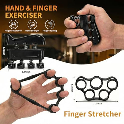 Grip Strengthener Forearm Strengthener Hand Grips Strengthener Kit(11-220 LBS) Adjustable Resistance Grip Strength Trainer with Counter –for Musicians Athletes and Injury Recovery