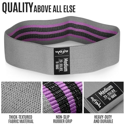 Fabric Resistance Bands for Working Out, Exercise Bands for Glutes and Legs - color: 2.Cream,Grey,Black