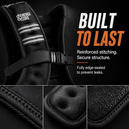 8 lb Weighted Vest for Women & Men – Adjustable Fit Workout Vest for Walking, Running, Cardio & HIIT | Fixed Weight Design, Breathable & No-Bounce | ENERGI CORE Fitness Gear