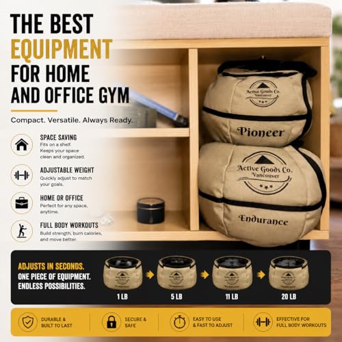 ActiveGoodsCo. Kettlebell Sandbag for fitness workout, different sizes Up to 75lb.
