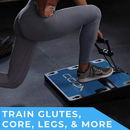GLUTE Trainer - Full Home Workout System, Core & Booty Exercise Machine, Resistance Band Full Body Trainer