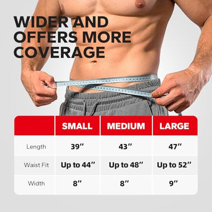 Waist Trimmer for Women and Men, Adjustable Sweat Band for High-Intensity Training & Workouts Black - size: Medium (Waist Fit: Up to 48”)