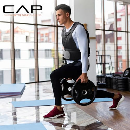 CAP Adjustable Weighted Vest 20–150 lbs for Strength Training, Running & Workouts, Weight Vest for Men & Women, Fitness Training Vest