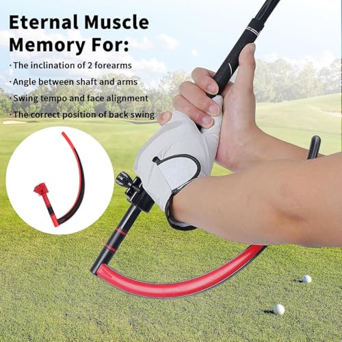 FILFEEL Swing Posture Trainer Rubber Curved Swing Training Stick for Beginners – Grip, DualColor Visual Guidance, Portable Plane Aid – 10.24 X 7.48 X .97 Inches