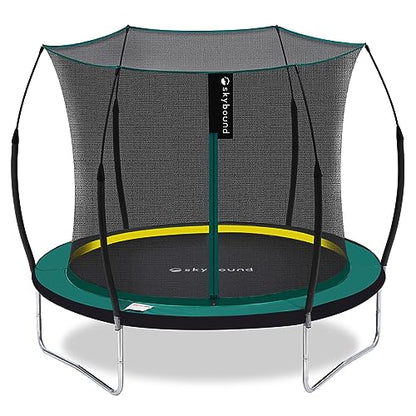 SkyBound 14 FT 12 FT 10FT 8FT 6FT Springless Trampoline for Kids and Adults - Recreational Trampolines with AntiRust Coating - Bungee Cords Outdoor Trampoline for Kids - No-Gap Design Zipper System