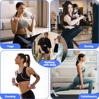 HXD-ERGO Ergonomic Dumbbells Weights Set-Hand Weights for Women at Home, Ear Dumbbells Weights for Pilates, Yoga, Jogging,StrengthTraining