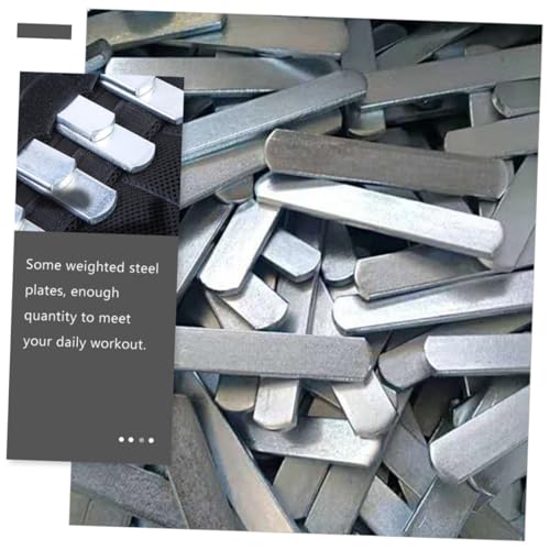 TOYANDONA 10pcs Weighted Steel Plates for Fitness Training Metal Weight Vest Electroplated Finish for Strength Training and Workout Accessories