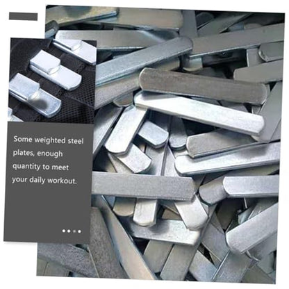 TOYANDONA 10pcs Weighted Steel Plates for Fitness Training Metal Weight Vest Electroplated Finish for Strength Training and Workout Accessories