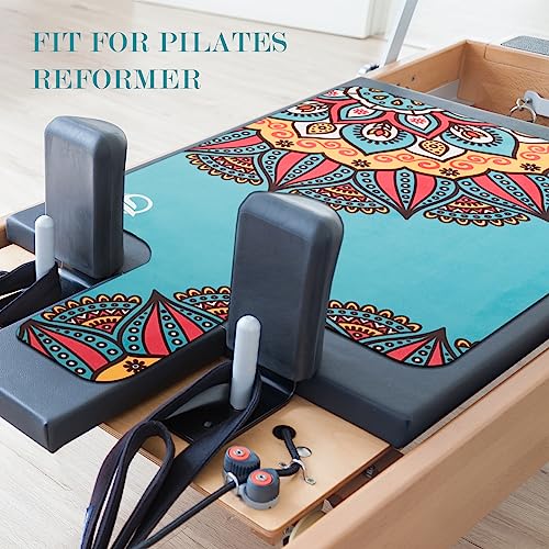 Pilates Reformer Machine Mat, Non Slip Foldable Washable Mat for Gym Fitness, Green