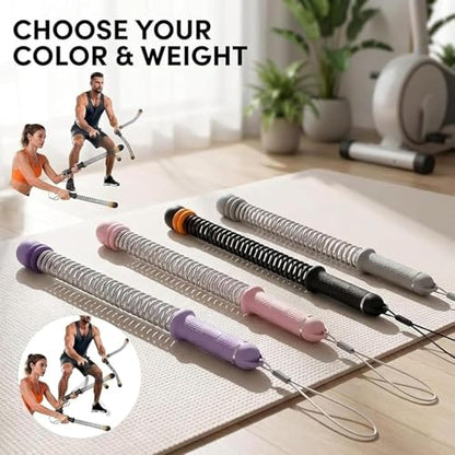 Adjustable Ropeless Battle Ropes, Cordless Battle Ropes for Home Gym, Portable Arm Exerciser Strength & Conditioning Training Rope for Full Body Workout