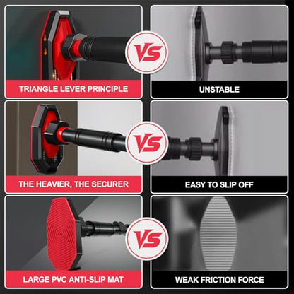 Abaodam Adjustable Pull up Bar for Doorway - Portable Home Gym Strength Training Equipment with Secure Locking Comfortable Grip No Drilling Fits 25.59-39.37 Inch Door Frames