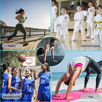 Pesas de Tobillo/Muñeca, Pesas de Puño de Mano de Brazo de Pierna Pequeña para Mujeres y Niños, Equipo de Ejercicio con Correas Ajustables para Gimnasio, Caminar, Trotar, Aeróbicos (1 Par) - color: 1.1 lb, Purple