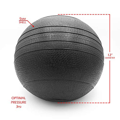 Valor Fitness Slam Ball - Durable Weighted Ball for Crossfit, Strength Training, HIIT, and Cardio Workouts, Non-Bounce Design, Multiple Weights Available - style: 30 lb