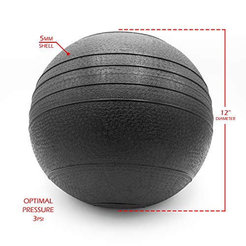 Valor Fitness Slam Ball - Durable Weighted Ball for Crossfit, Strength Training, HIIT, and Cardio Workouts, Non-Bounce Design, Multiple Weights Available - style: 40 lb