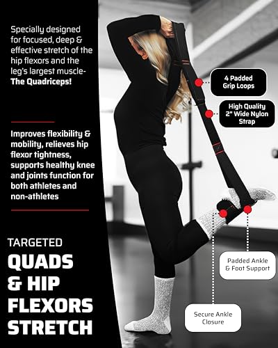 THEFITGUY Functional Strength & Flexibility Bundle – Coach Resistance Belt and Quadriceps Stretching Strap