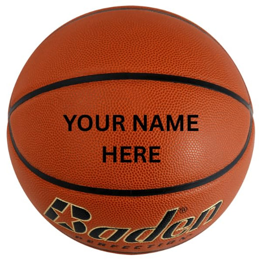 Baden | Elite | Premium Quality Composite Basketball | Ideal for Indoor Games | Youth, Women & Men's Sizes - size: Size 7 (29.5") Personalized