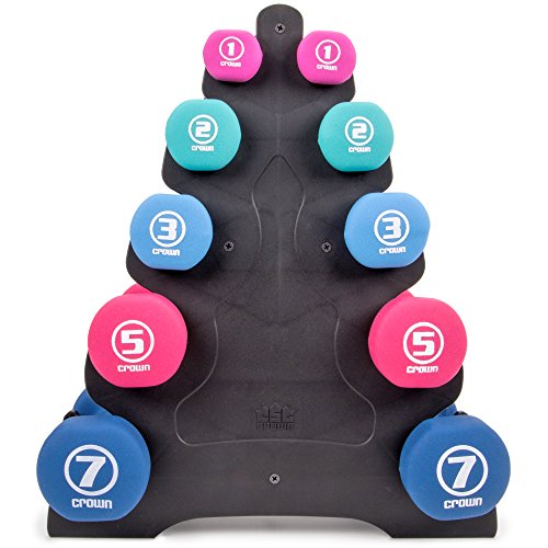 Dumbbell Rack for Small Weights - Weight rack for dumbbell Hand Weights for Gym, Home Workout and Strengh Training - Holds 7 Pounds or Less, 5 Tier