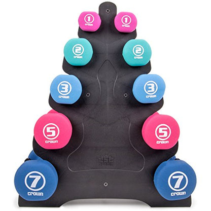 Dumbbell Rack for Small Weights - Weight rack for dumbbell Hand Weights for Gym, Home Workout and Strengh Training - Holds 7 Pounds or Less, 5 Tier